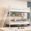 Lit superposé simple au dessus d'un lit simple pour enfant-858863185