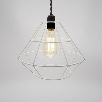 Marrero - Light White Geometric Pendant