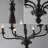 6 - Light Black Candle Chandelier