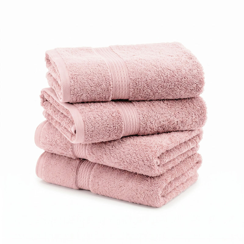 Coton luxueux et hautement absorbant Renata, Thé rose