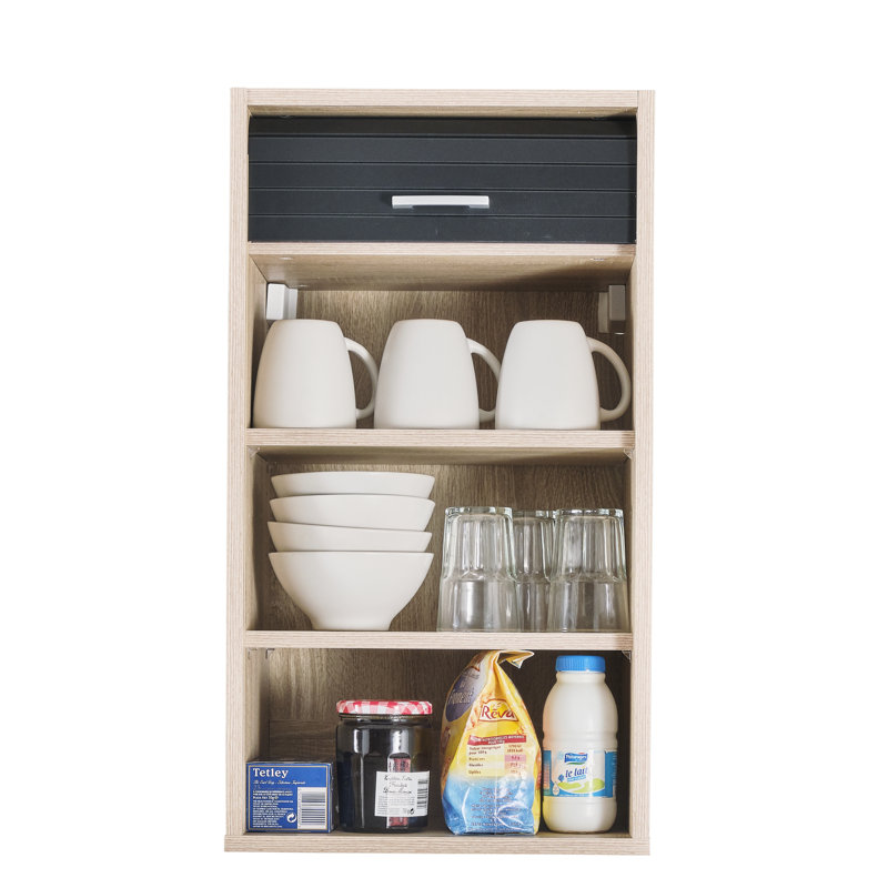 Atakan 72cm Kitchen Pantry, Oak/Black