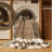 Washable Whelk Shell Border Coastal Area Rug-1902611626