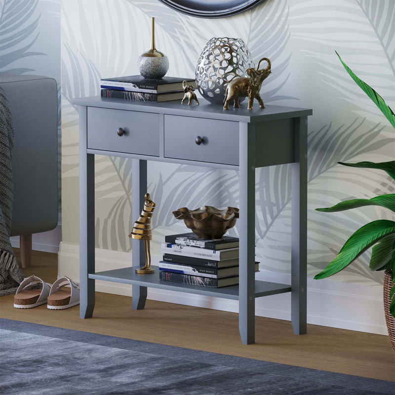 Annam Console Table, 74cm H x 80cm W x 30cm D, Grey