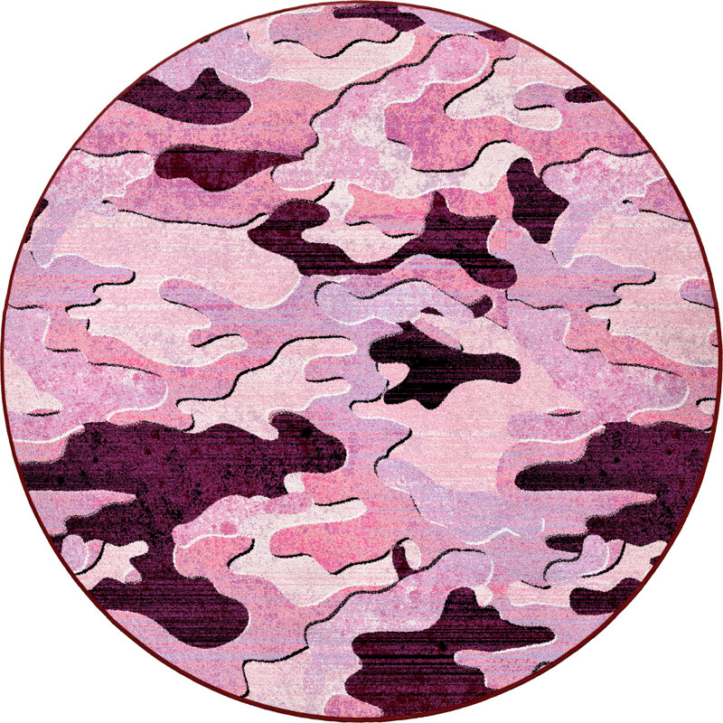 Camouflage patiné 0557PNK, Rond 7 pi 7 po