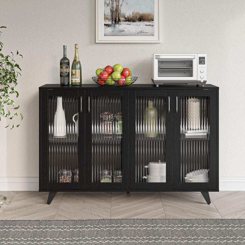 Kerens 49.2'' Sideboard, Black