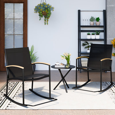 Outdoor Rocking Chair Set