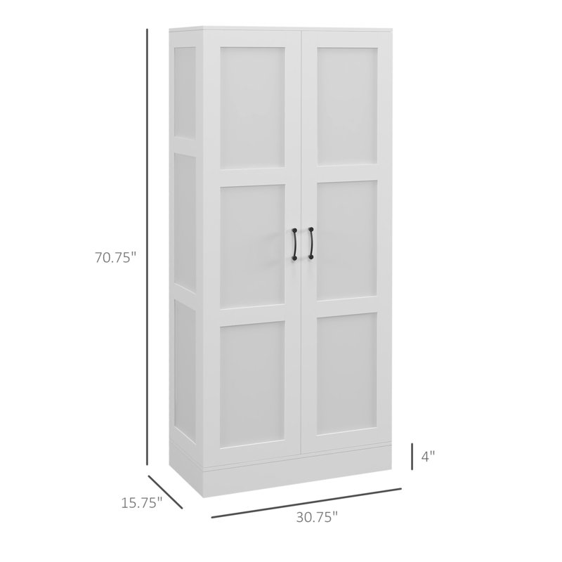 Versatile Modern Storage Cabinet With Adjustable Shelves And Soft-Closing Doors