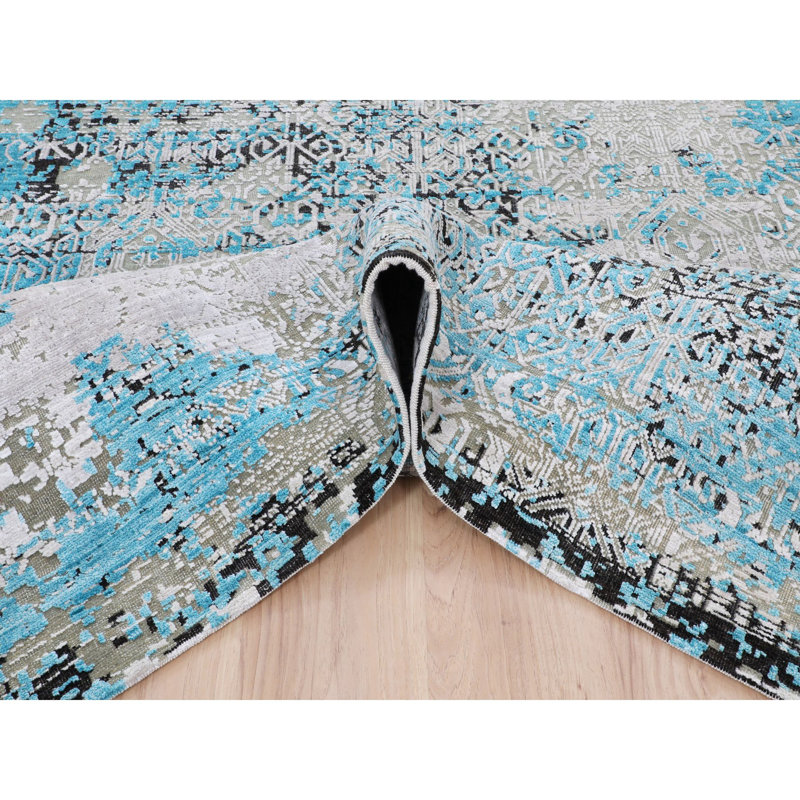 Ali-X One-of-a-Kind 8'9" X 11'10" Area Rug in Grey