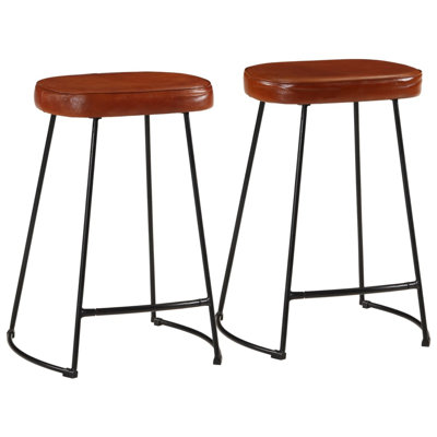 Alonzia Upholstered Counter Stool with Metal Frame