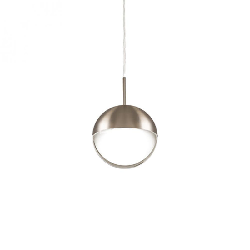Luminaire suspendu sphère 1 lumière DEL 1 lumière, Laiton rétro
