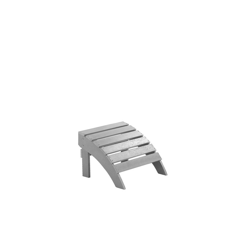 Jaelyn Outdoor Ottoman, Light Grey