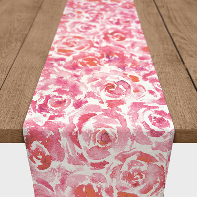 Arousa Rectangle Floral Polyester Table Runner