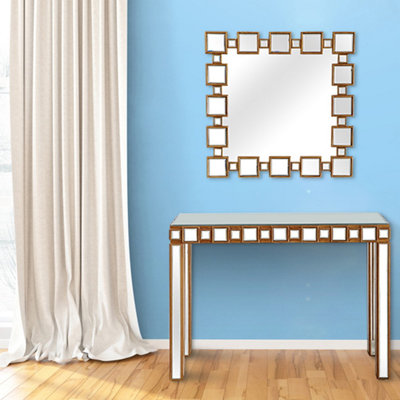 Galilhai Engineered Wood Flat Wall Mirror