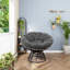 Fauteuil d'appoint ergonomique et pivotant, structure en acier, design moderne pour la maison