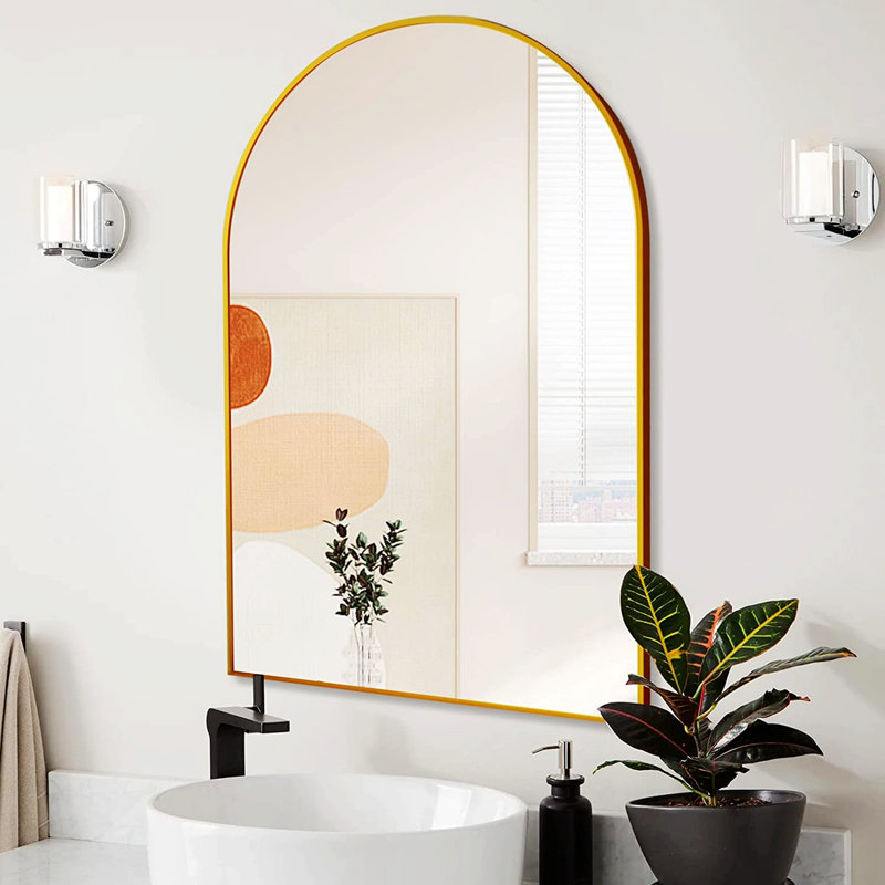 Miroir mural de salle de bain 30 x 36 pouces | Idée de cadeau, 30 po x 36 po, Argent argent