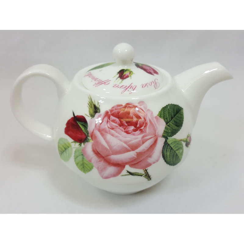 August Grove® Patrice 13oz. Floral Teapot