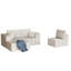 Siège modulaire en velours côtelé beige, forme de L avec méridienne pour le salon, masque en éponge à élasticité élevée, agencement librement combiné, canapé-lit en mousse d'une capacité de poids de 800 lb, chaise, Mark,-1776706322