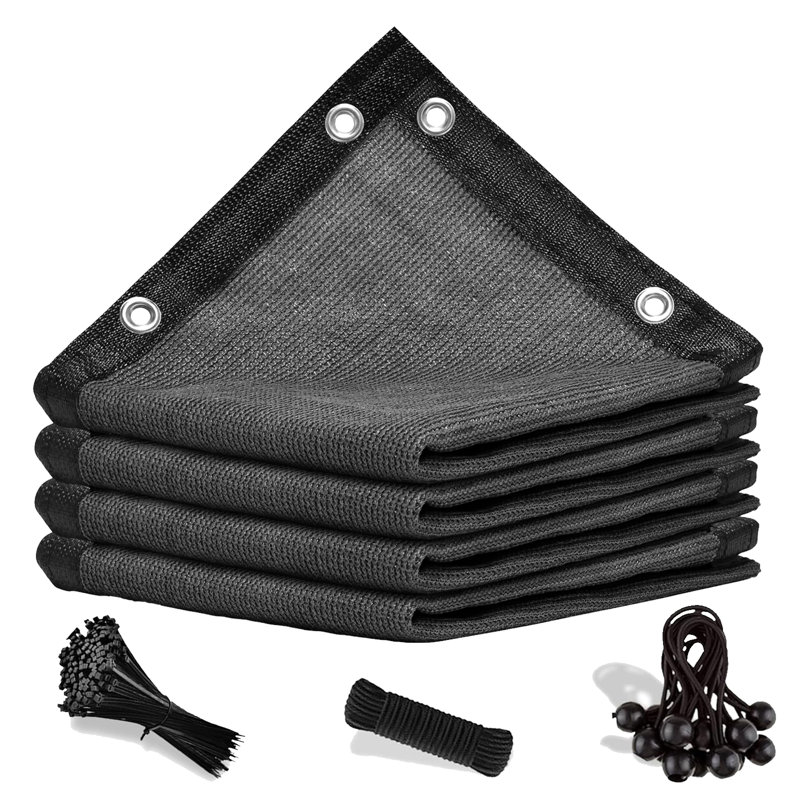 Abat-jour de pergola à haute densité avec œillets Artpuch, H 16,14 po x l 12,4 po x P 1,18 po, Gris foncé