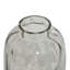 Skeen Glass Decorative Gray Vase with Bubble Texture