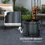 Nautia Smokeless Fire Pit, 37cm Portable Wood Burning Firepit, Black