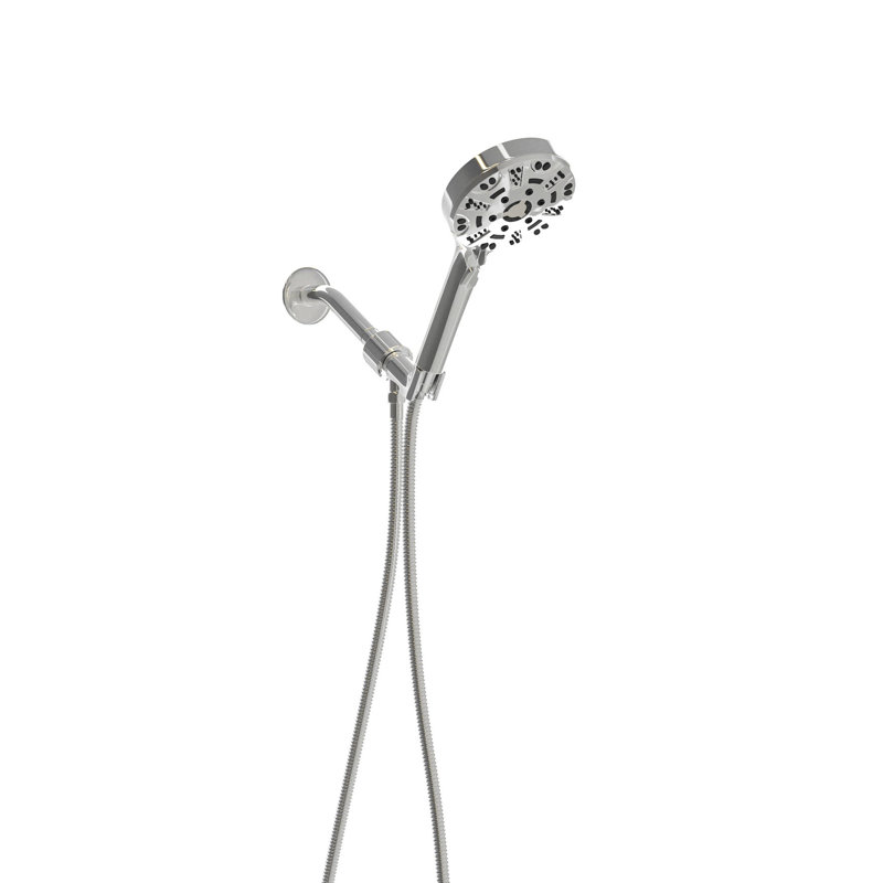 Finish 8 Shower - 4.7-inch Large Head, 59-inch Stainless Steel Hose Versatile Options Head 4.7" With Spray, Rain And Jet Modes, 59" Refreshing Showering