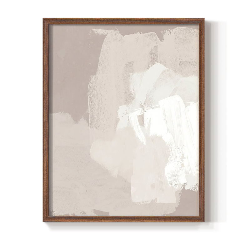 Cloud Slate II, reproduction encadrée - bois massif, Brun, H 10 po x l 8 po
