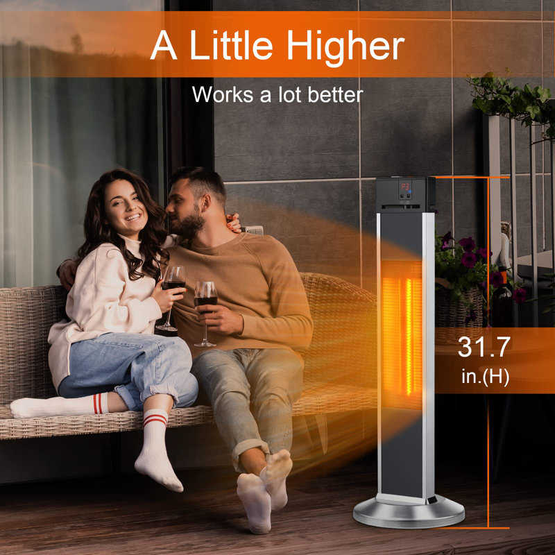 Chauffe-terrasse extérieur électrique infrarouge Airo Comfort - 500/1000 / 1500W avec télécommande