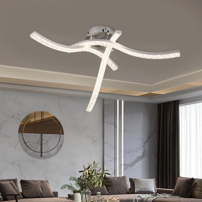3-Light Semi Flush Mount