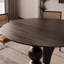 Table basse ronde en bois massif noir-1173061102