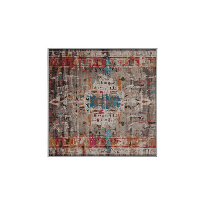 Tapis brun lavable à la machine