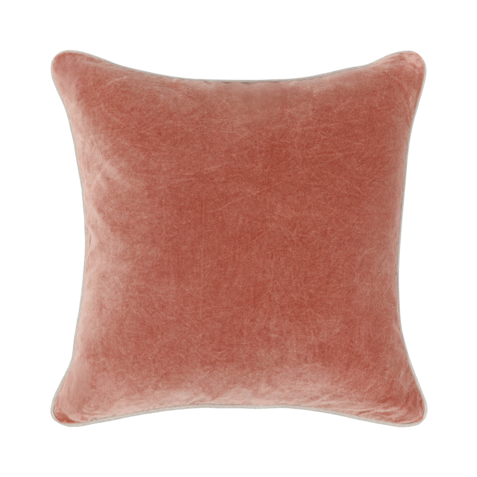 Goodall Throw Pillow, Terra Cotta, Square 22"