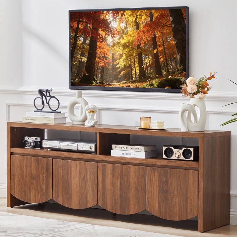 60" TV Stand with Storage, Brown