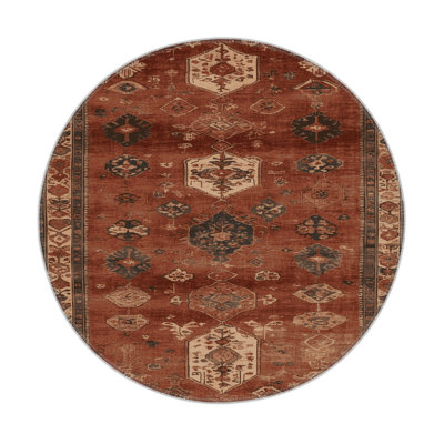 Turkish Brown Indoor and Outdoor Area Rug