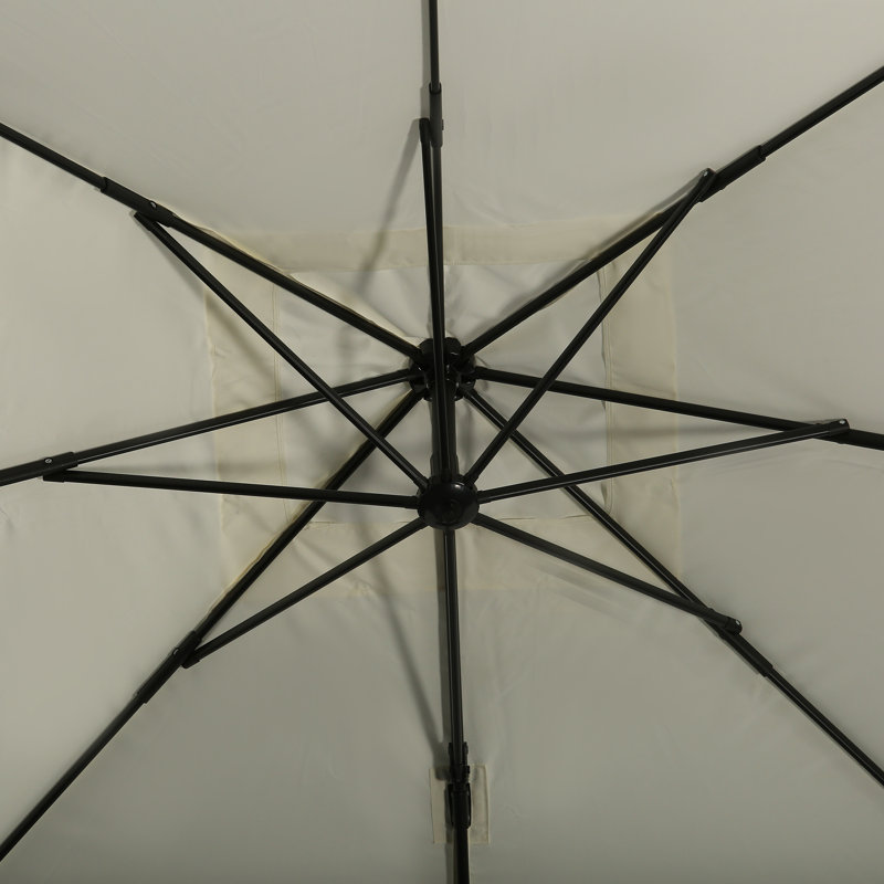 Parasol de marché 8 pi Atavion, Crème