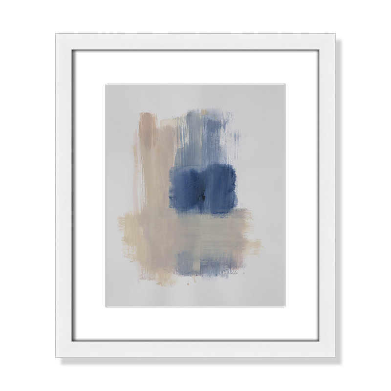 Macathurn Powder Room Wash III sur papier, Cadre photo blanc mat, H 15 po x l 13 po x P 1,25 po