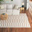 Tapis rayé intérieur / extérieur Robinson taupe / ivoire-712894901