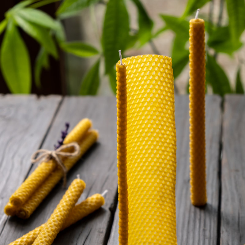 Unscented Taper Candle