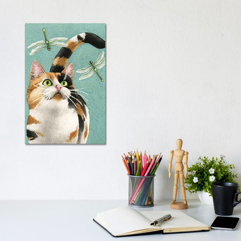 «Catch Me If You Can» par Tracy Lizotte - reproduction d'art, H 12 po x l 8 po x P 0,75 po, Toile tendue, Aucun mat