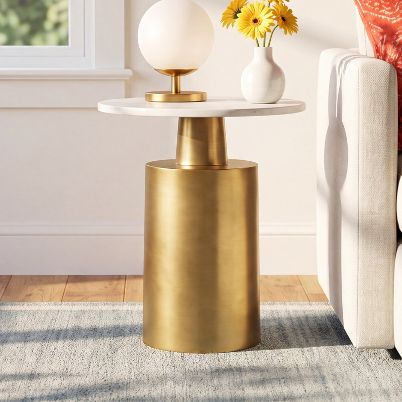 Winnie Marble Top End Table