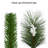 36" Pre-Lit Artificial Pine Mailbox Cover