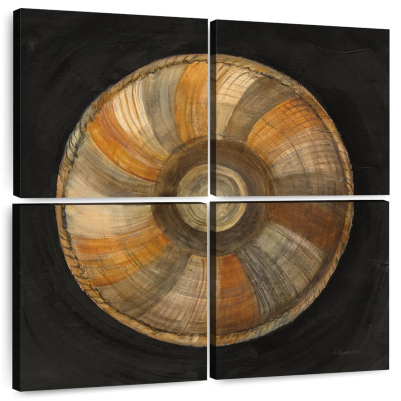 Beauté tissée Senne II sur fond noir, H 57 po x l 57 po
