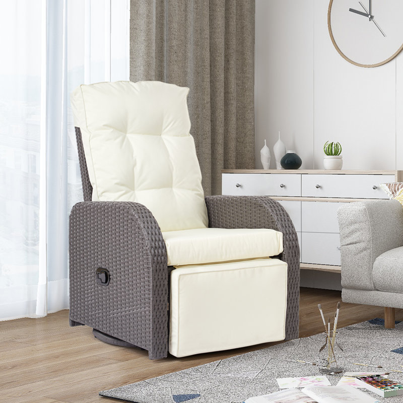 Francina Swivel Wicker Outdoor Lounge Chair