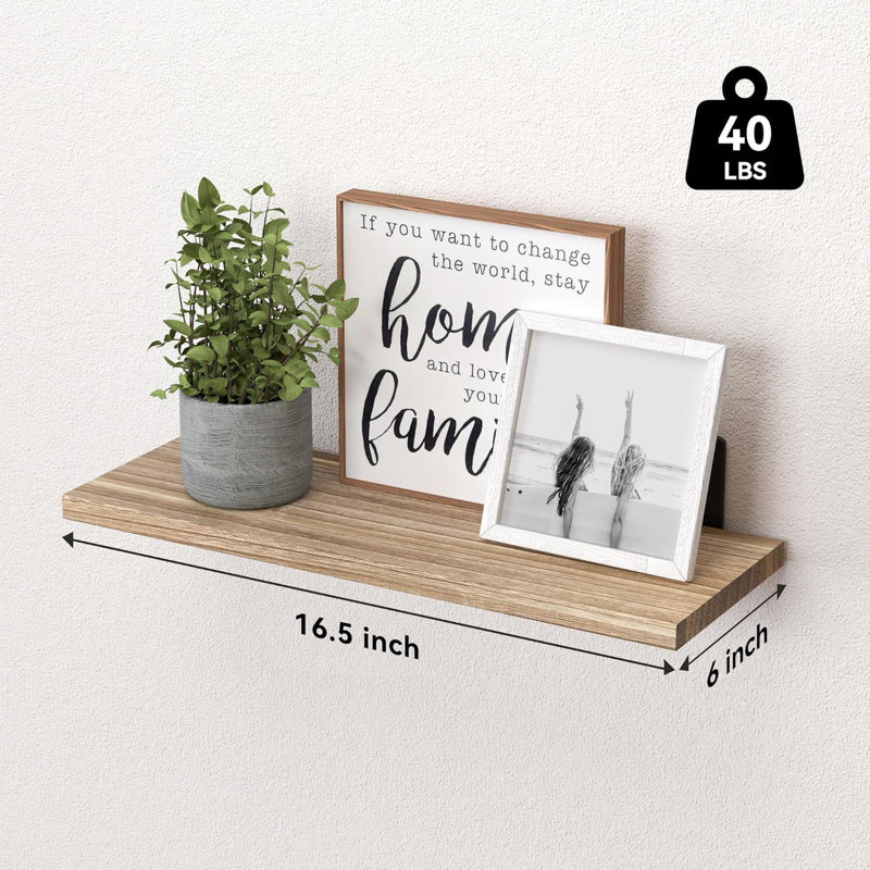 Ensemble de 6 tablettes en bois