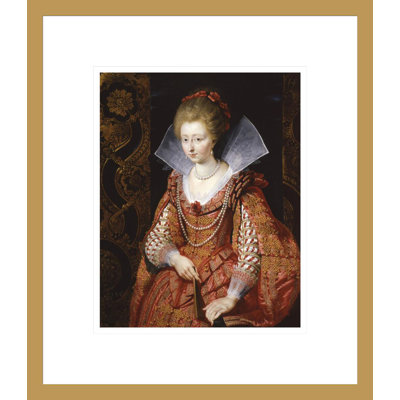 Portrait de Charlotte-Marguerite de Montmorency, princesse de Condé par Peter Paul Rubens, impression giclée encadrée