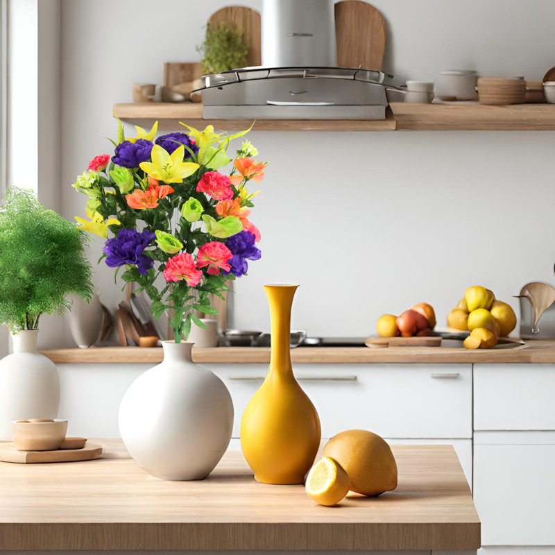 Buissons de fleurs artificielles, Mélange frais