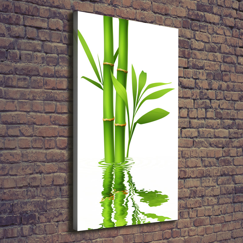 Bamboo 1 Piece Wrapped Canvas Wall Art