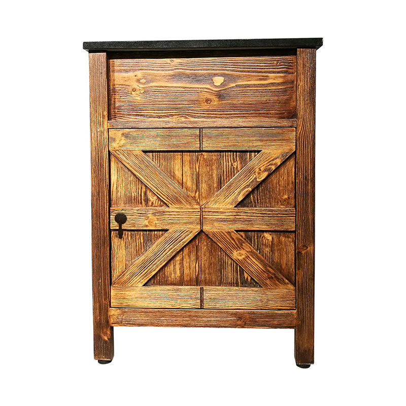 Niangua 24'' Single Bathroom Vanity with Stone Top