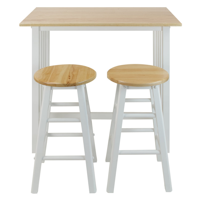 Sigrid 2 - Person Pine Solid Wood Solid Wood Top Four Leg Dining Set