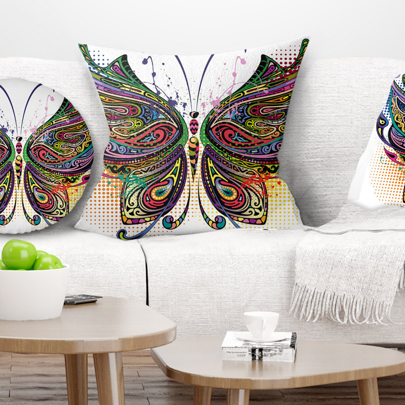  Coussin Abstract, 18 po x 18 po, Coussin décoratif