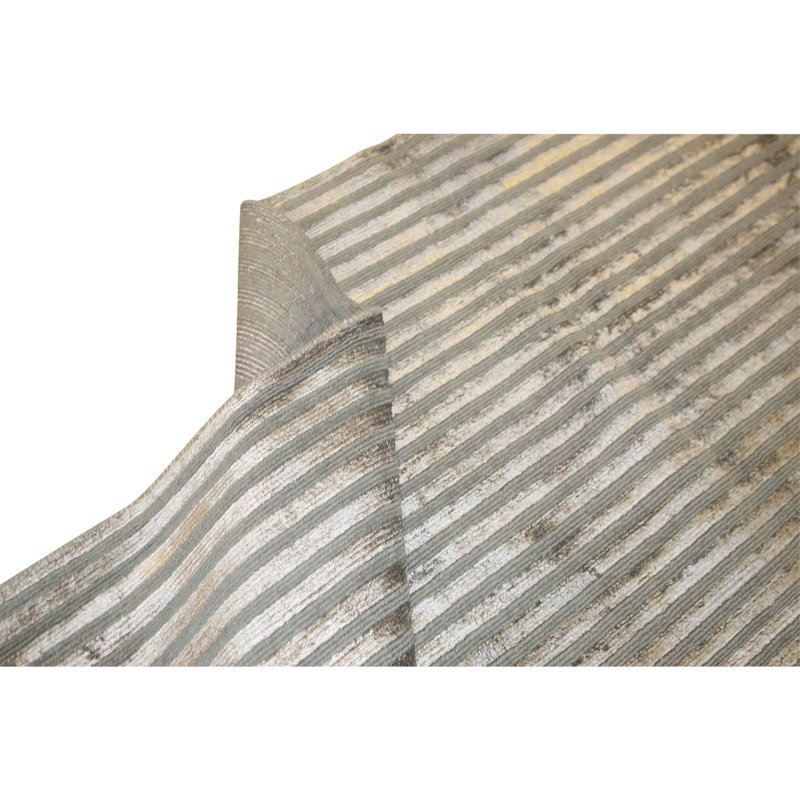 High-Quality Hand-Knotted Grey Area Rug